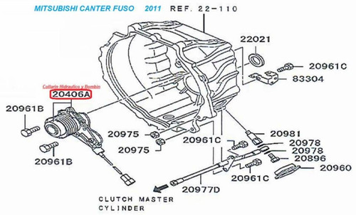 Collarin Hidraulico Mitsubishi Canter Fe84-fe85(original)