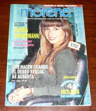 Revista Morena Gente 1994 Olenka Zimmermann Ana Gabriel Bebé