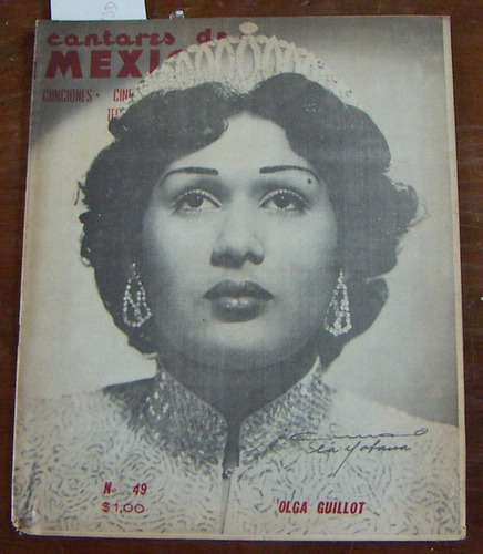 Revista Cantores De Mexico,olga Guillot En Portada