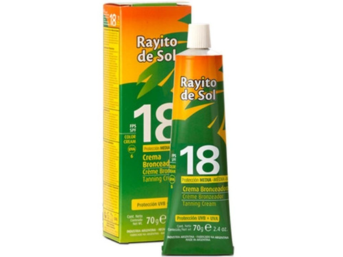 Rayito De Sol Crema Bronceadora Fps 18