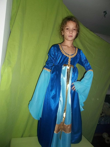 Vestido De Princesa Medieval, Disfraz Niñas