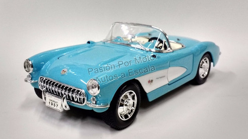 1:18 Chevrolet Corvette 1957 Azul Yat Ming