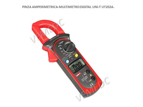 Pinza Amperimetrica-multimetro Digital Uni-t Ut202a Con Pila