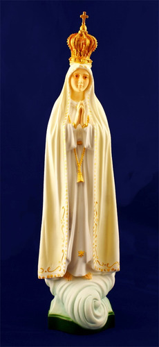 Imagem 4 de 6 de Escultura, Estatueta, Imagem, Nossa Senhora De Fátima 33cm