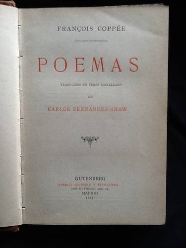 Poemas - François Coppée - Gutenberg 1887