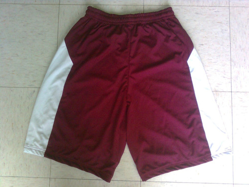 Short 28-30 Guinda Blanco Largo