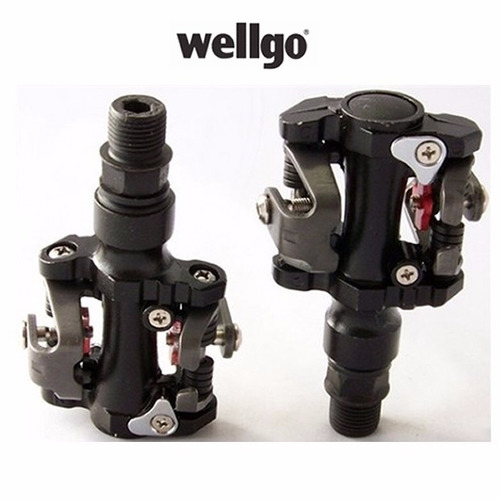 Imagem 3 de 6 de Pedal Clip Wellgo Mtb M919 Duplo Engate 9/16 Aluminio Preto