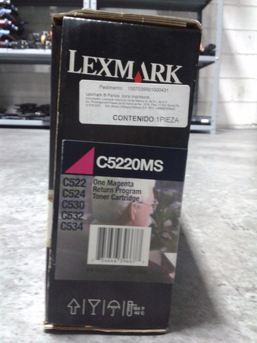 Cartucho Original Lexmark C5220ms Para Impresoras C522, C524