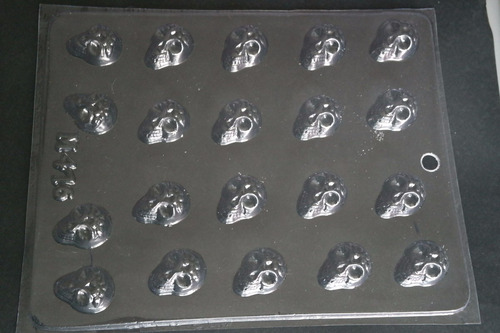 *molde Para Chocolate 20 Mini Calaveritas De Azucar Coco *