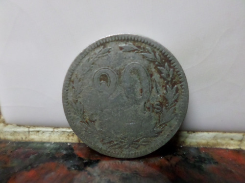 20 Centavos 1912 Argentina Cuproniquel