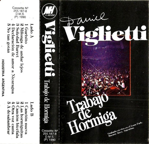 Daniel Viglietti       Trabajo De Hormiga       ( Cassette )