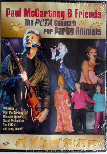 Dvd - Paul Mc Cartney And Friends - The Peta Concert - Nuevo
