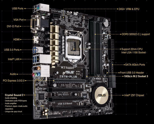 Pc Gamer Completo - I7 4790k - 1tb- 16gb 1866mhz - Asus Z97m