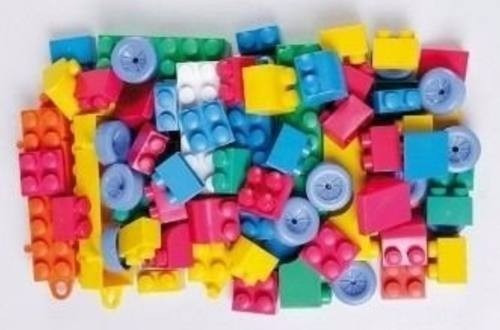 Imagen 4 de 4 de Silla Didactica Infantil 2en1 Banquito + Ladrillos Encastre