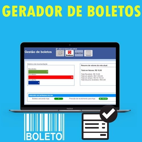 Sistema Gerador De Boletos C/ Retorno 2016 3.0 Script Php