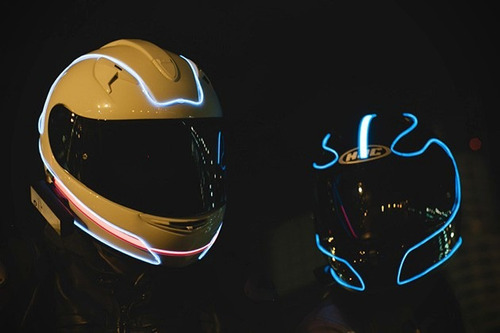 Luces Electroluminicentes Tipo Neon - Casco Motos Bicicleta