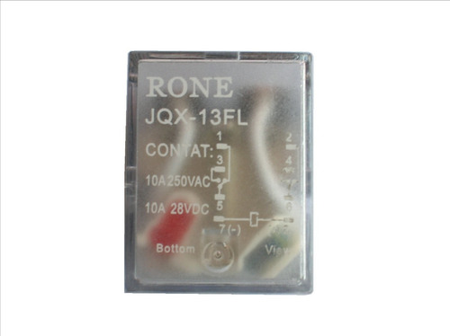 4 Pzs Relevador Encapsulado Jqx-13fl 10a 127vca Base Ptf08a