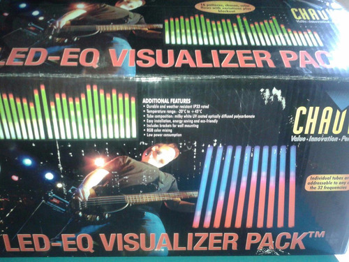 5pk Luz Ecualizador Chauvet Led Audio Ritmica Dj Color Tube