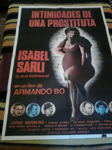 Isabel Sarli Afiche Intimidades De Una Prostituta