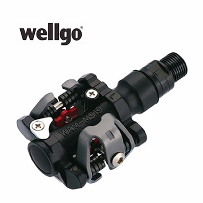 Pedal Clip Wellgo Mtb M919 Duplo Engate 9/16 Aluminio Preto