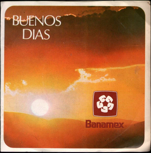 Buenos Dias Banamex Acetato Ep 45 Rxm 1977 Single De Tv