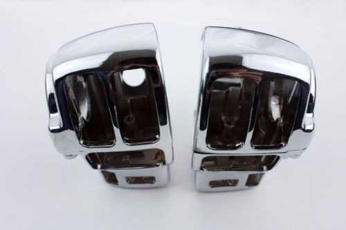 Housings Cromados Harley Davidson Touring Con 2 Botones Aux