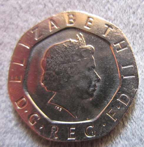 Moneda Inglaterra 20 Pence 2002