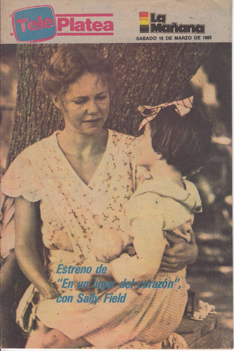 1985 Cine Tv Foto Actriz Sally Field Tapa Revista Uruguay