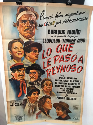 Afiche De Cine Original - Lo Que Le Paso A Reynoso