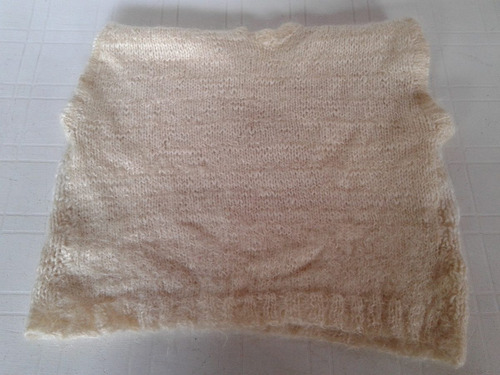Chaleco Lana Tejido Color Crema Talle M