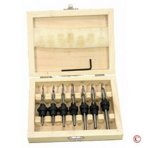 22pc Avellanador Broca Establece W / Case