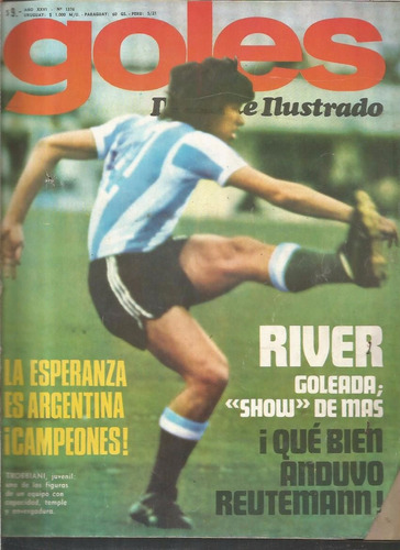 Revista / Goles / Nº 1376 / Año 1975 / Tapa Trobbiani