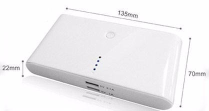 Imagen 1 de 5 de Power Bank Bateria Externa Portatil 20,000 Mah 4 Cargas Cel