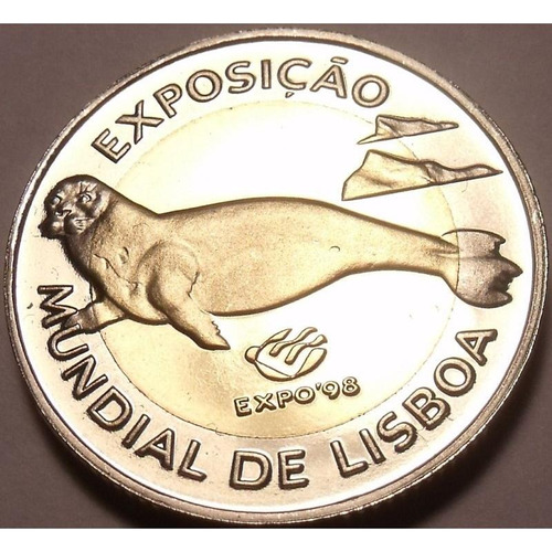 Portugal 100 Escudos 1997 Bimetalica * Expo Mundial Lisboa *