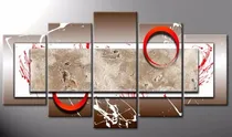Comprar Cuadros Abstractos Modernos Tripticos Pintados En Tela Text.