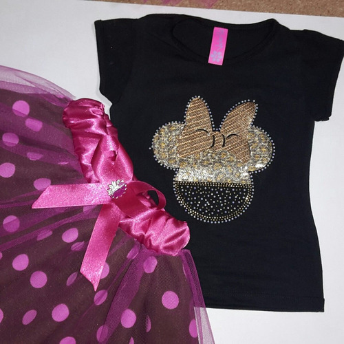 Conjunto Niña Tutu Tutus Con Blusa Minnie