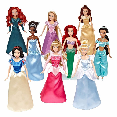 Set X 9 Princesas Disney Colección De Regalo (30 Cm) A1836