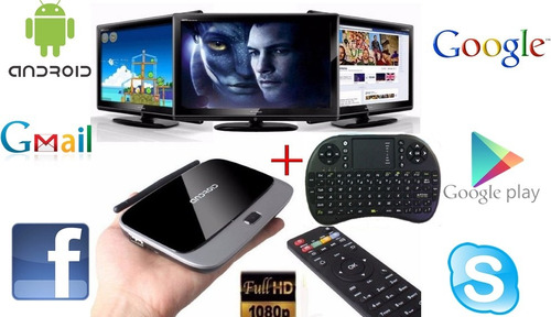 Smart Tv Box Android + Teclado Inalámbrico Regalo 1080 Hd