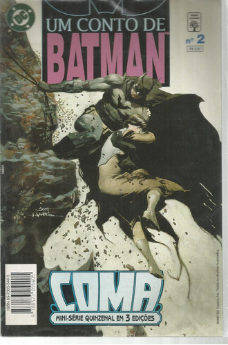 Um Conto De Batman N° 02 - Coma - Em Português - Editora Abril - Formato 16 X 27 - Capa Mole -  Bonellihq Cx440 H18