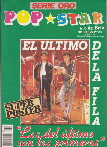 Pop Rock España Super Poster El Ultimo De La Fila 84 X 62 Cm