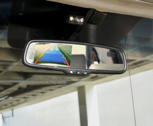 Retrovisor Câmera De Ré P/ Hb20/hb20s +sensor Estacionamento