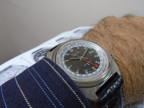 Relógio Seiko Word Time Hora Mundial Gmt Cálibre 6117 6400