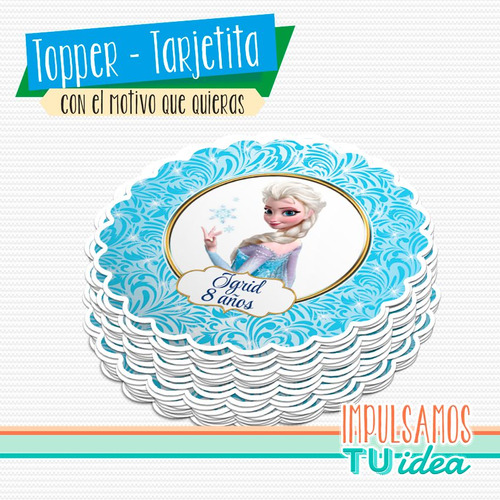 Cumple Frozen - Topper Frozen Para Imprimir