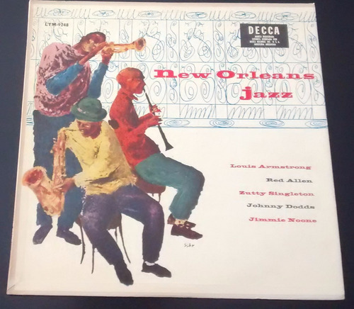 Disco De Vinilo Jazz De New Orleans Armstrong Red Allen Etc