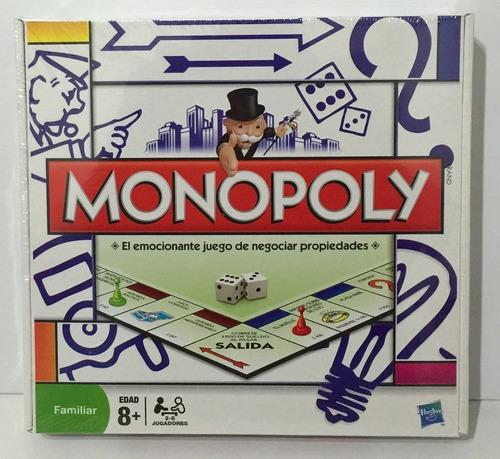 Monopoly Popular Juego De Mesa Familiar Hasbro Original