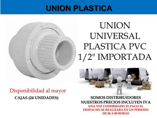Union Plastica Universal 1/2 Pvc Tubo Ferreteria Mayor Detal