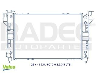 Radiador Chrysler Town Country 2000 6c 3.0