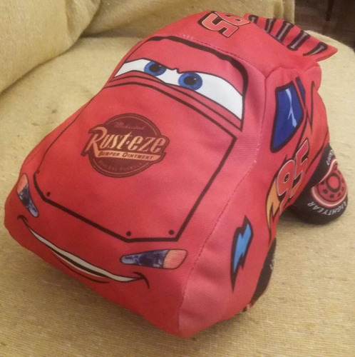 Almohadón De Rayo Mcqueen + Mazo De Cartas De Regalo