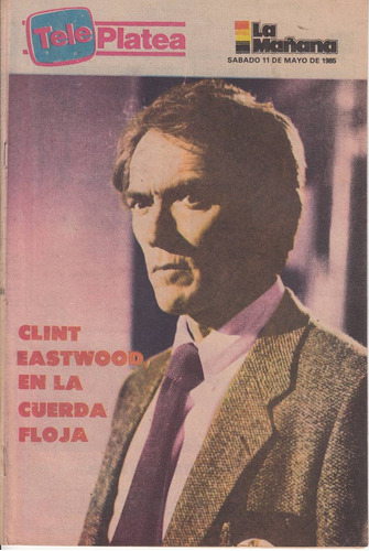 1985 Cine Foto Clint Eastwood En Tapa Revista Uruguay Escasa