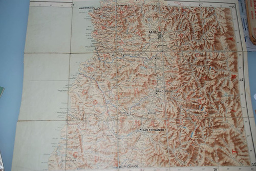 Mapa Santiago Valparaiso Rancagua Maule Curico Melipilla